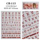 CB113-Red  10pcs/lot LV Nail Art