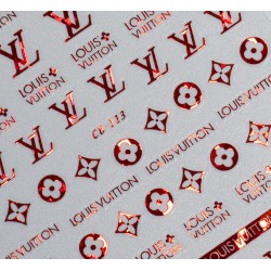 CB113-Red  10pcs/lot LV Nail Art