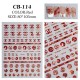 CB114-Red  10pcs/lot Chanel Nail Art