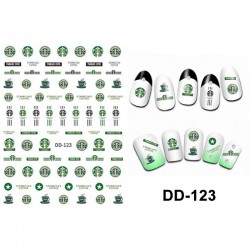 DD123   10pcs/lot Starbucks Nail Stickers