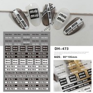 DH473  10pcs/lot MIU MIU Nail Art