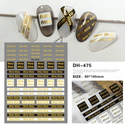 DH475  10pcs/lot MIU MIU Nail Art