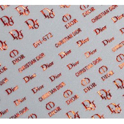 DH672   10pcs/lot Dior Nail Stickers