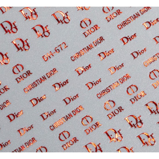 DH672   10pcs/lot Dior Nail Stickers