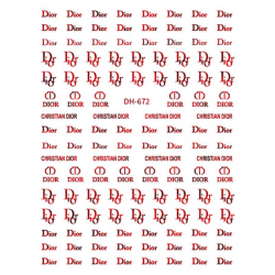 DH672   10pcs/lot Dior Nail Stickers