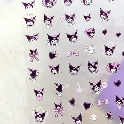 3D-MT873   10pcs/lot Kuromi Nail Stickers