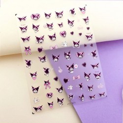 3D-MT873   10pcs/lot Kuromi Nail Stickers