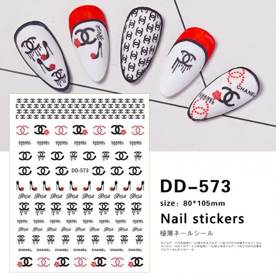 3D stickers nail art DD573
