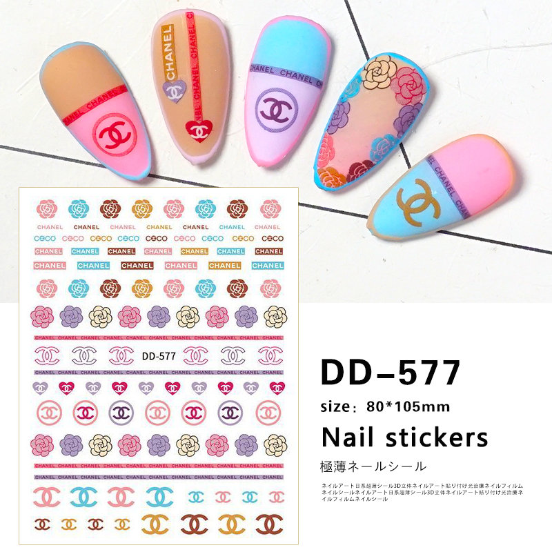 3D stickers nail art DD577
