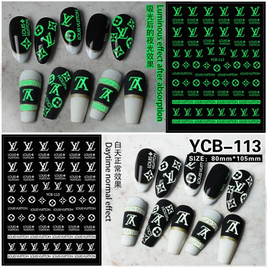 lv nail charms 3d