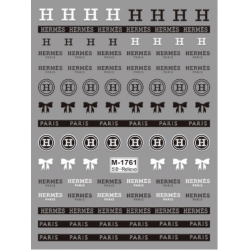 5D-M1761   10pcs/lot Hermes Embossed Nail Stickers