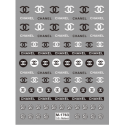 5D-M1763   10pcs/lot Chanel Embossed Nail Stickers