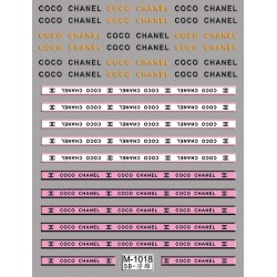 5D-M1018   10pcs/lot Embossed Chanel Nail Stickers
