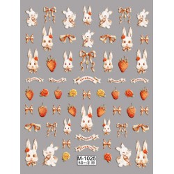 5D-M1025   10pcs/lot Embossed Nail Stickers