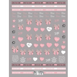 5D-M1055   10pcs/lot Dior Embossed Nail Stickers
