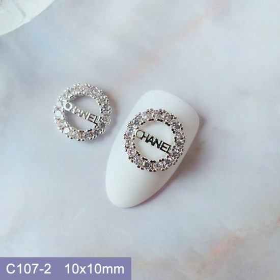 C107-2    10pcs/lot Chanel Nail Art