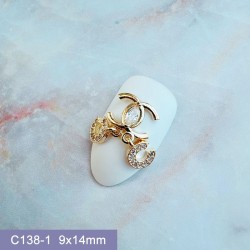 C138-1    10pcs/lot Chanel Nail Art