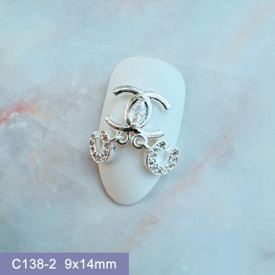 C138-2    10pcs/lot Chanel Nail Art