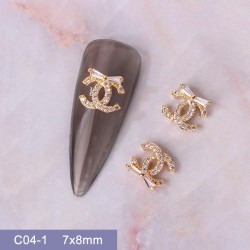 C04-1   10pcs/lot Chanel Nail Art
