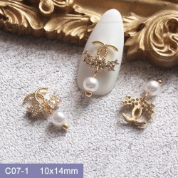 C07-1   10pcs/lot Chanel Nail Art