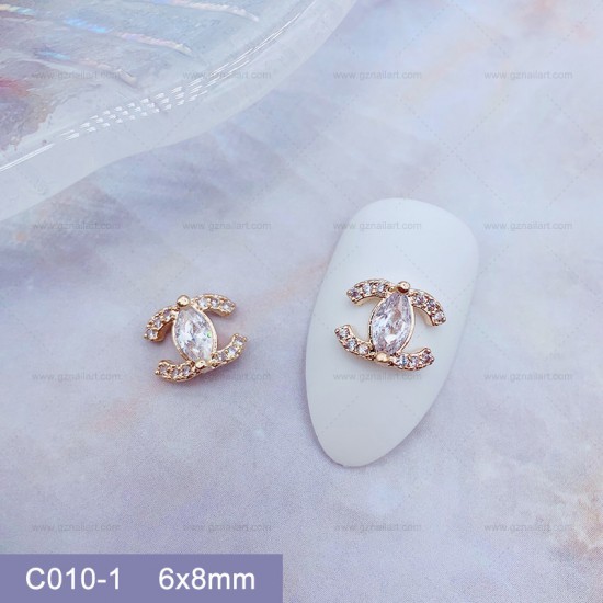 C10-1   10pcs/lot Chanel Nail Art