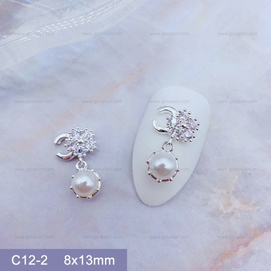 C12-2   10pcs/lot Chanel Nail Art