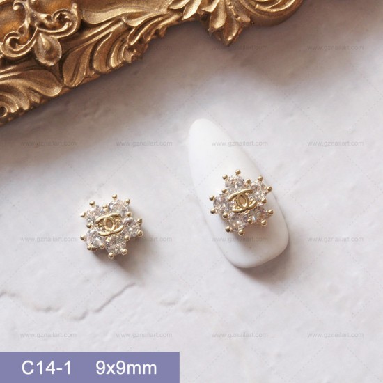 C14-1   10pcs/lot Chanel Nail Art