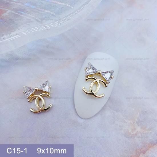 C15-1   10pcs/lot Chanel Nail Art