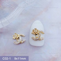 C02-1   10pcs/lot Chanel Nail Art