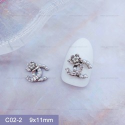 C02-2   10pcs/lot Chanel Nail Art