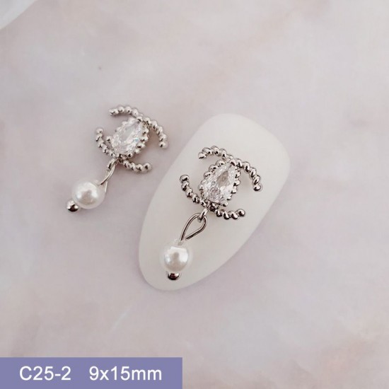 C25-2    10pcs/lot Chanel Nail Art