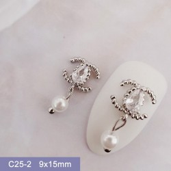 C25-2    10pcs/lot Chanel Nail Art