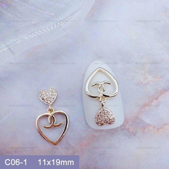 C06-1   10pcs/lot Chanel Nail Art