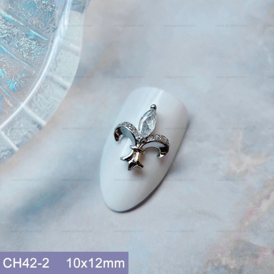 CH42-2   10pcs/lot Chrome Hearts Nail Art
