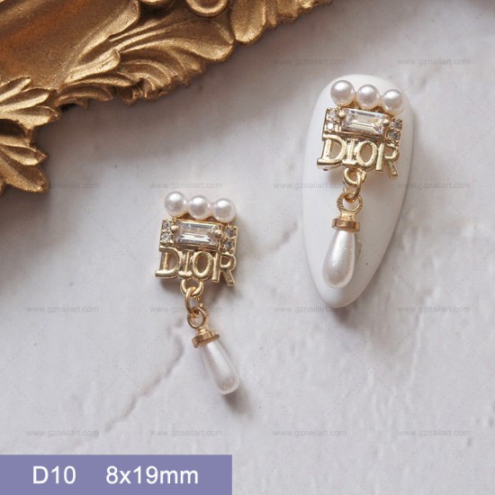 D10   10pcs/lot Dior Nail Art