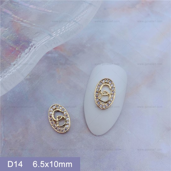 D14   10pcs/lot Dior Nail Art