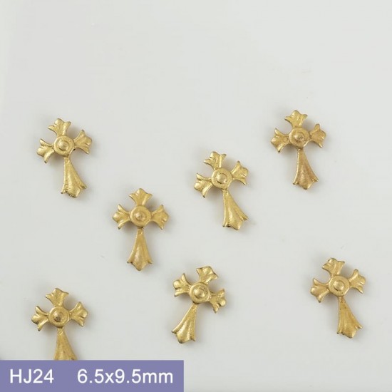 HJ24  100pcs/lot Chrome Hearts Nail Art