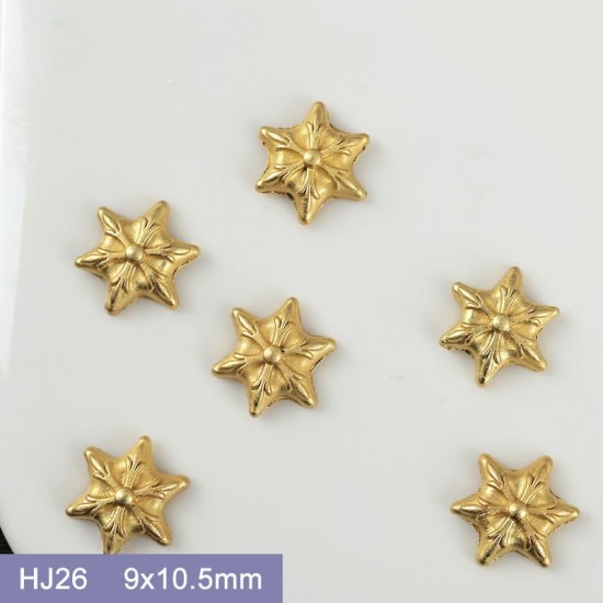 HJ26  100pcs/lot Chrome Hearts Nail Art