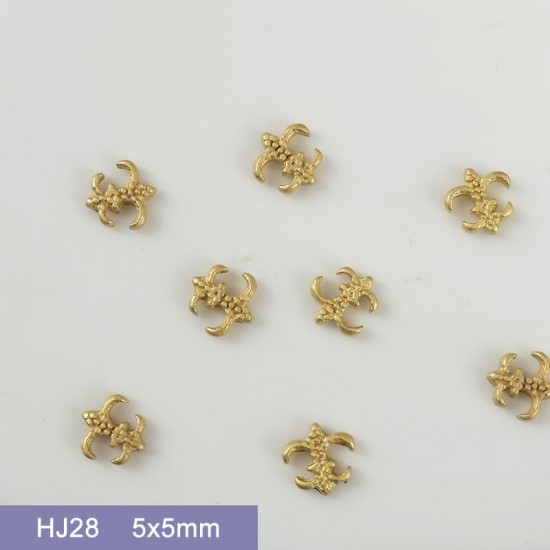 HJ28  100pcs/lot Chrome Hearts Nail Art