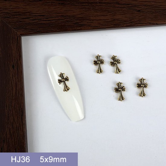 HJ36  100pcs/lot Chrome Hearts Nail Art